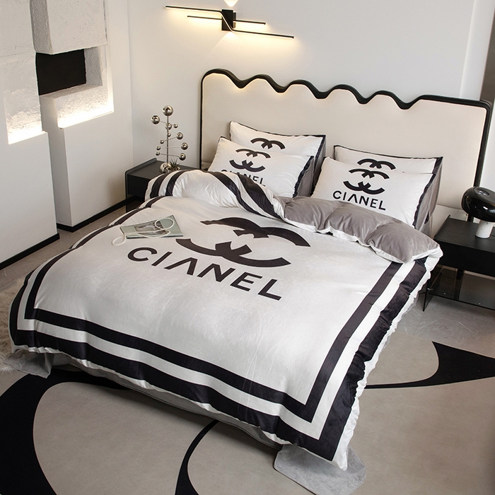 91家纺网 家纺一手货源 找家纺 摩卡 2024新款秋冬新品网红款婴儿绒毛四件套 可可白