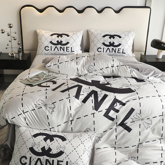 91家纺网 家纺一手货源 找家纺 摩卡 2024新款秋冬新品网红款婴儿绒毛四件套 可可小姐