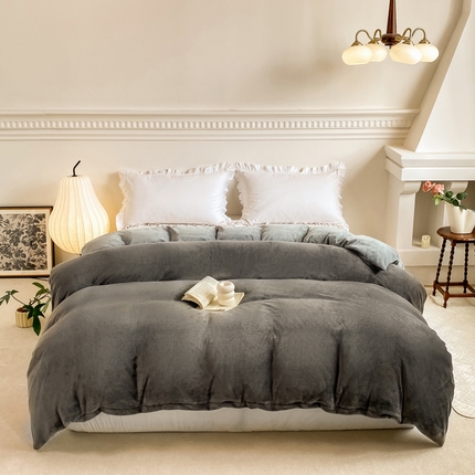 91家纺网 家纺一手货源 找家纺 （汇总）2023秋冬新款230克牛奶绒全消光四件套