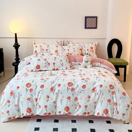 91家纺网 家纺一手货源 找家纺 （汇总）2023秋冬新款230克牛奶绒全消光四件套