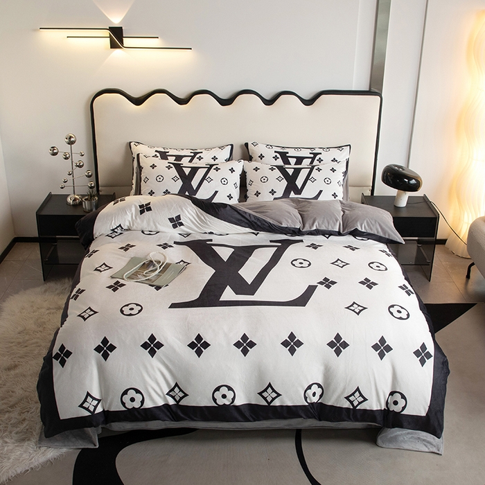 91家纺网 家纺一手货源 找家纺 摩卡 2024新款秋冬新品网红款婴儿绒毛四件套 经典威