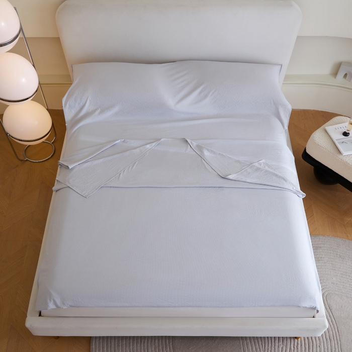 91家纺网 家纺一手货源 找家纺 荣轩家居 2023新款泡泡纱睡袋 银灰