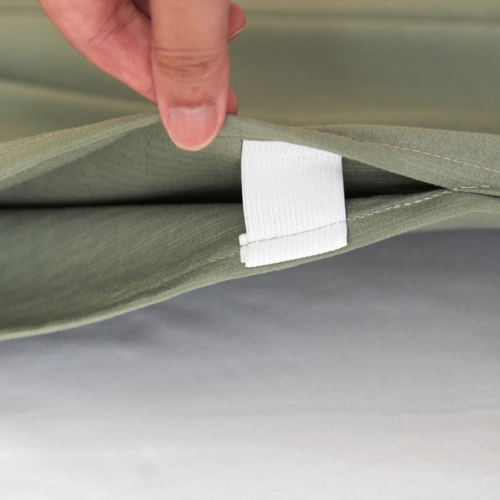 91家纺网 家纺一手货源 找家纺 荣轩家居 2023新款泡泡纱睡袋 橄榄绿