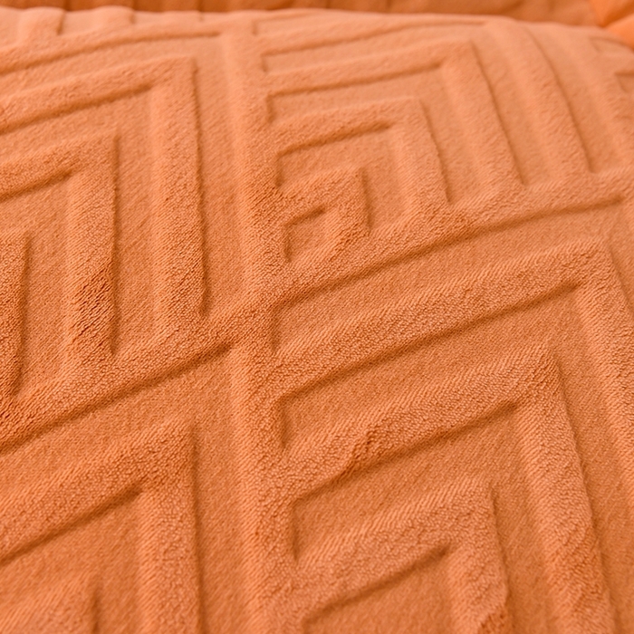 91家纺网 家纺一手货源 找家纺 金灵居 2025新款6D雕花绒冬被纯色牛奶绒宝宝绒被子被芯春秋被 爱马橙