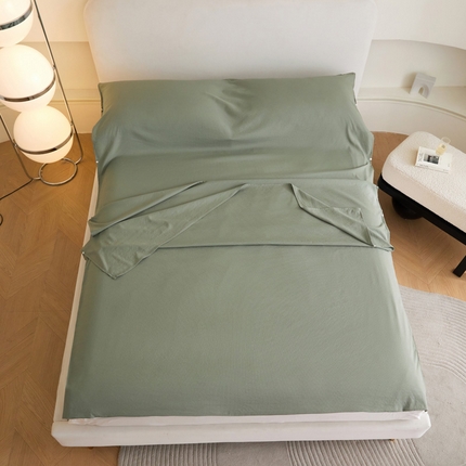 荣轩家居 2023新款泡泡纱睡袋 橄榄绿