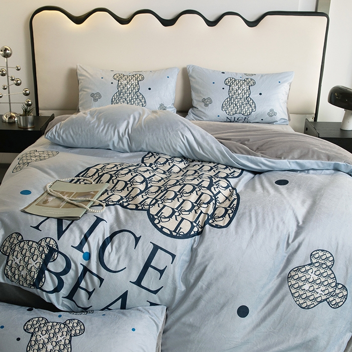 91家纺网 家纺一手货源 找家纺 摩卡 2024新款秋冬新品网红款婴儿绒毛四件套 萌迪