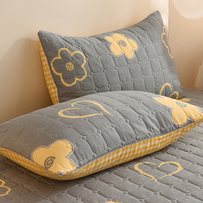 91家纺网 家纺一手货源 找家纺 八十八家纺 2024新款全棉夹棉单品套件—枕套 花怡梦 