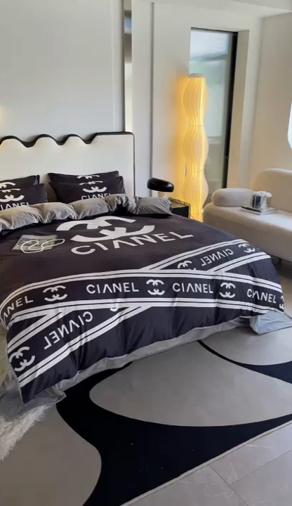 91家纺网 家纺一手货源 找家纺 摩卡 2024新款秋冬新品网红款婴儿绒毛四件套 可可黑