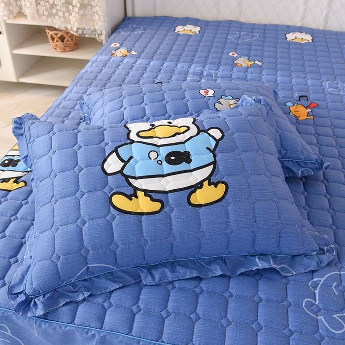 91家纺网 家纺一手货源 找家纺 八十八家纺 2024新款全棉夹棉单品套件—枕套 博士鸭