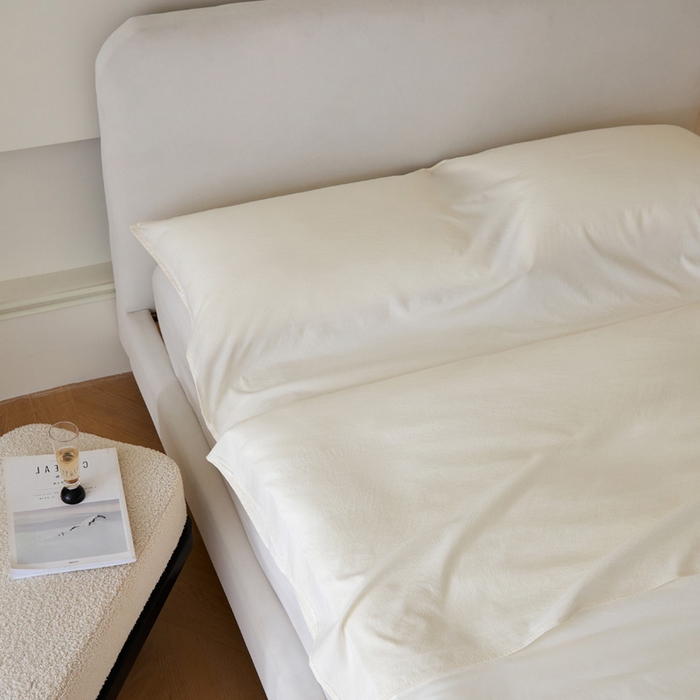 91家纺网 家纺一手货源 找家纺 荣轩家居 2023新款泡泡纱睡袋 奶白