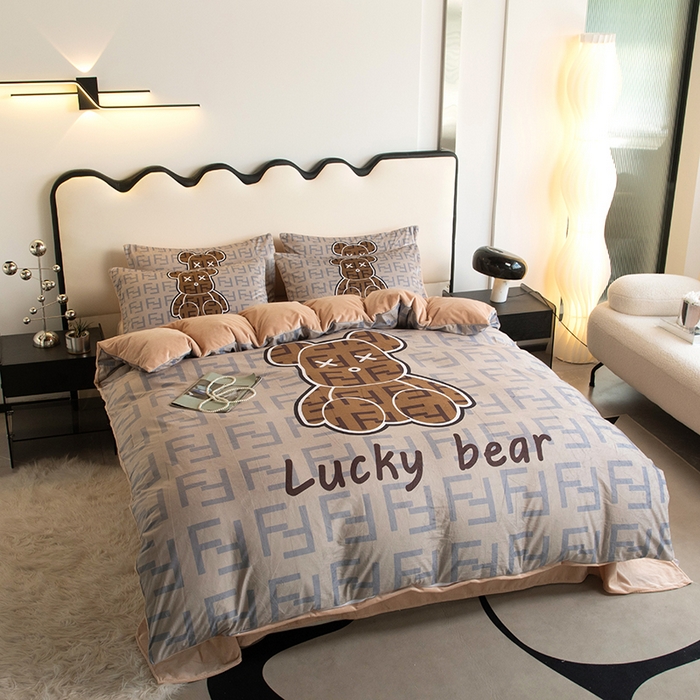 91家纺网 家纺一手货源 找家纺 摩卡 2024新款秋冬新品网红款婴儿绒毛四件套 咔芬