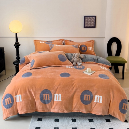 91家纺网 家纺一手货源 找家纺 （汇总）2023秋冬新款230克牛奶绒全消光四件套