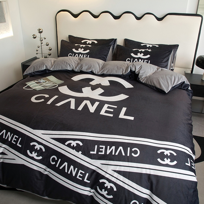 91家纺网 家纺一手货源 找家纺 摩卡 2024新款秋冬新品网红款婴儿绒毛四件套 可可黑