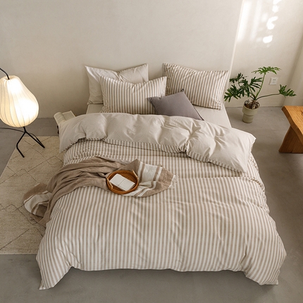 91家纺网 家纺一手货源 找家纺 （总）卡巴伦家纺  2023新款纯棉磨毛无印风四件套