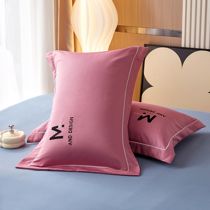 91家纺网 家纺一手货源 找家纺 丰淘家纺 2023新款刺绣水洗真丝枕套 刺绣水洗真丝-豆沙