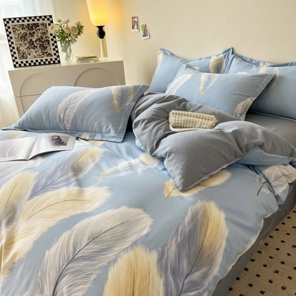 91家纺网 家纺一手货源 找家纺 （总）慕尚 2025新款全棉磨毛印花单品被套