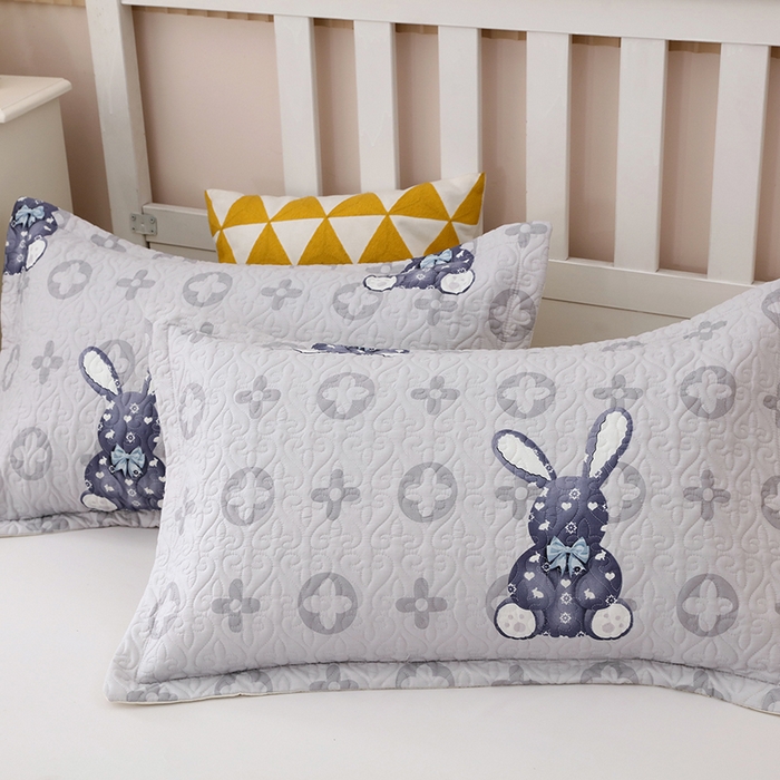 91家纺网 家纺一手货源 找家纺 梦精灵家纺 2023新款40支60支全棉枕套升级加厚夹棉隔脏神器单品枕套 乐迪兔