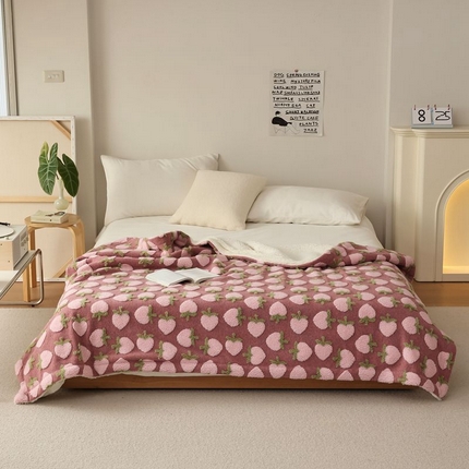 91家纺网 家纺一手货源 找家纺 （总）萝莉家纺 2023新款韩国订货热销款羊毛绒毯