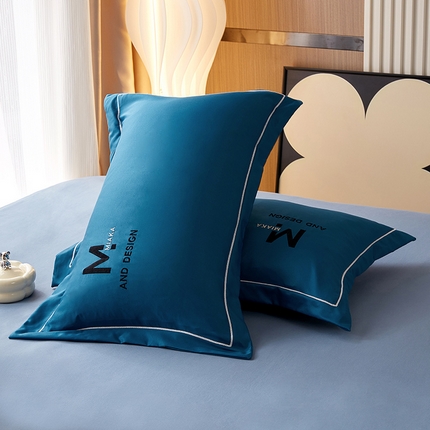 91家纺网 家纺一手货源 找家纺 丰淘家纺 2023新款刺绣水洗真丝枕套 刺绣水洗真丝-浅蓝