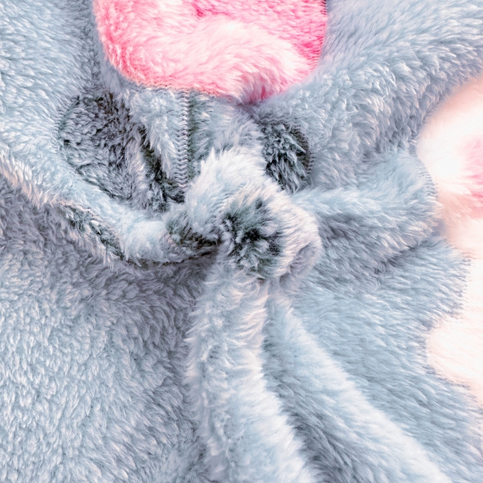 91家纺网 家纺一手货源 找家纺 美莱 2023爆款雪花绒四件套法莱绒牛奶绒被套量大价格优惠 蓝兔兔