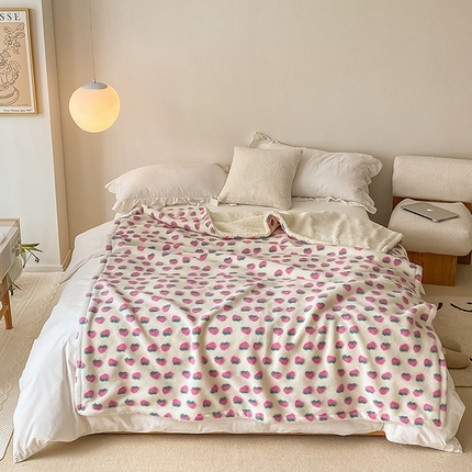 91家纺网 家纺一手货源 找家纺 （总）萝莉家纺 2023新款韩国订货热销款羊毛绒毯