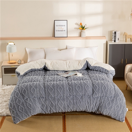 91家纺网 家纺一手货源 找家纺 （总）悠米悠家 2025新款塔芙绒北极绒加厚冬被子被芯