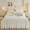 91家纺网 家纺一手货源 找家纺 （总）宜凡 2023新款烂花牛奶绒床裙三件套