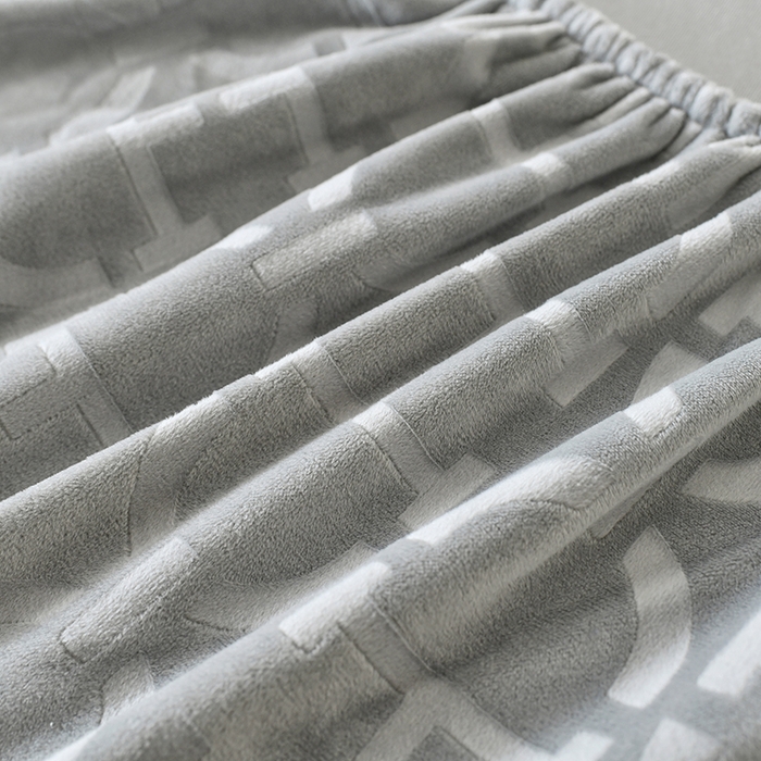 91家纺网 家纺一手货源 找家纺 家贝爱 2023新款剪花绒床笠 迪欧-灰