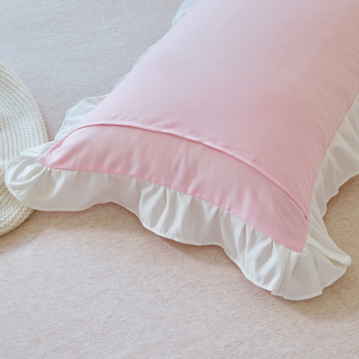 91家纺网 家纺一手货源 找家纺 （总）丰淘 2023新款泡泡纱花边枕套