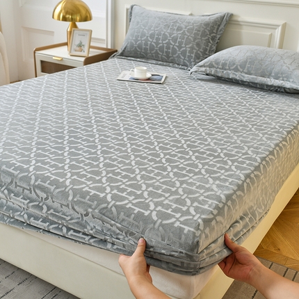 91家纺网 家纺一手货源 找家纺 （总）家贝爱 2023新款剪花绒床笠