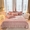 91家纺网 家纺一手货源 找家纺 宜凡2023新款婴儿绒全夹棉床盖三件套 豆沙粉