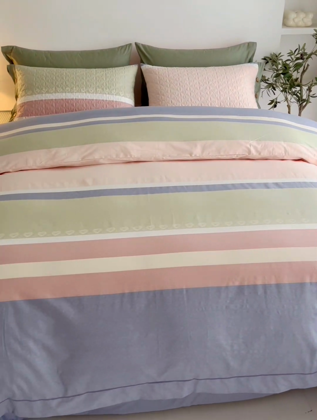 91家纺网 家纺一手货源 找家纺 优乐家纺 2025新款纯棉斜纹床盖款单层被套四件套 莫卡