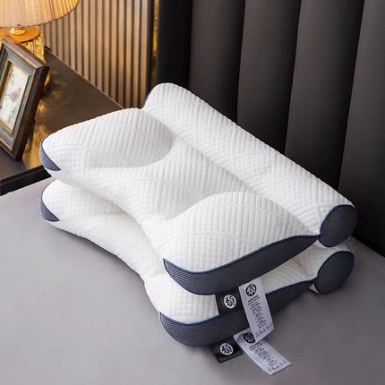 （总）梦莱家纺 2023新款日本二代反牵引护颈枕可机洗水洗枕芯