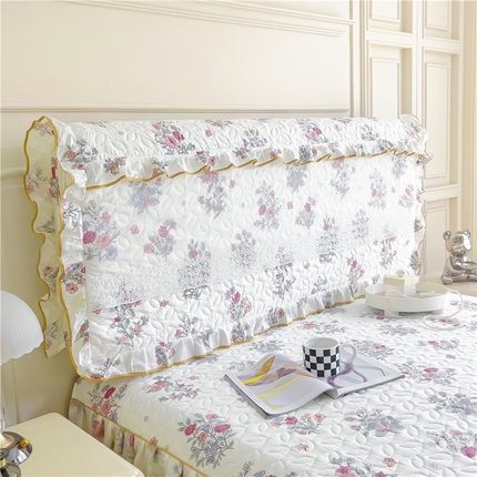 十个点 2024新款印花夹棉蕾丝床头罩-玲珑 诗雨