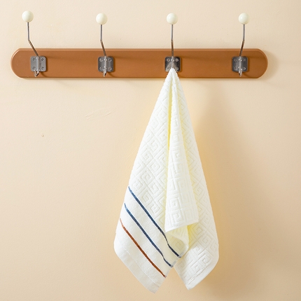 91家纺网 家纺一手货源 找家纺 （总）彩虹毛巾 2023新款长城格缎带款毛巾浴巾套装 长城格毛巾 纯棉浴巾