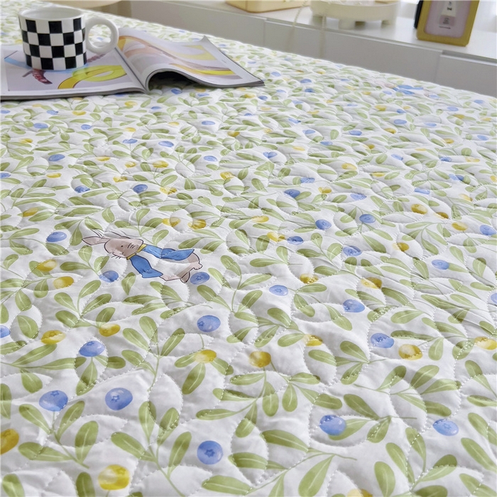 91家纺网 家纺一手货源 找家纺 十个点 2024新款印花夹棉蕾丝单床裙-玲珑 玲珑