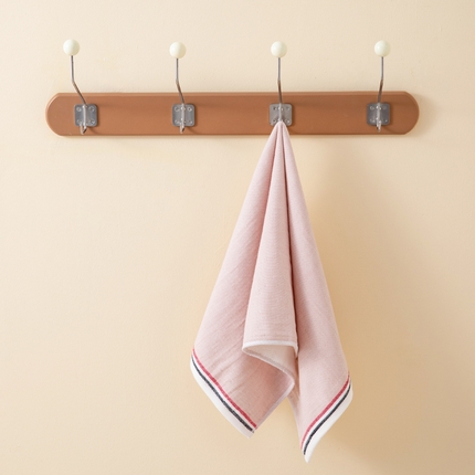 91家纺网 家纺一手货源 找家纺 彩虹毛巾 2023新款英伦风尚毛巾浴巾套装 全棉双层提花毛巾 情侣洗澡浴巾 33*75cm毛巾-英伦风尚-英伦粉