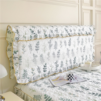 十个点 2024新款印花夹棉蕾丝床头罩-玲珑 夜雨浪漫