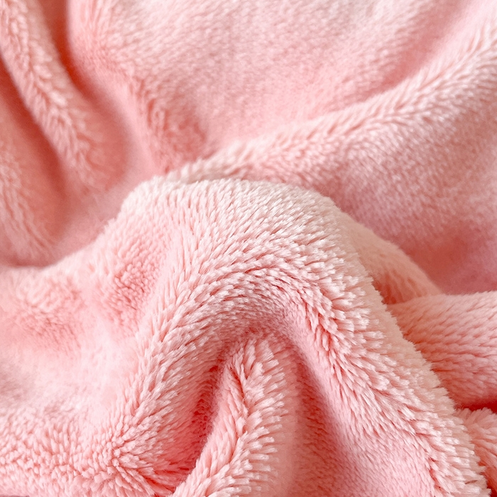 91家纺网 家纺一手货源 找家纺 眠帛家居 2023新款加厚牛奶绒双拼四件套 奶油粉-奶黄