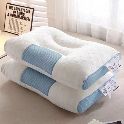 （总）梦莱家纺 2023新款云柔乳胶护颈枕spa按摩功能枕枕头枕芯
