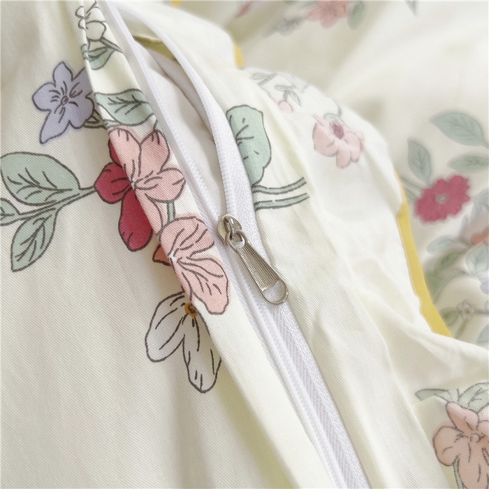 91家纺网 家纺一手货源 找家纺 十个点 2024新款印花夹棉蕾丝四件套 诗雨