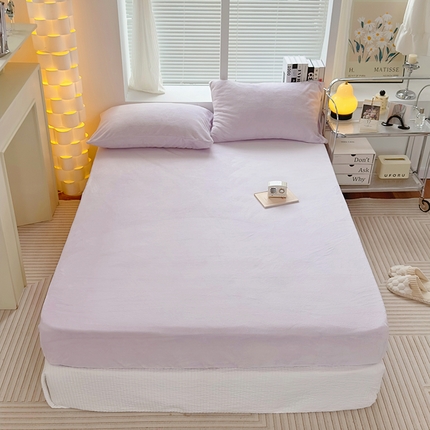 91家纺网 家纺一手货源 找家纺 （总）曼町 2023新款纯色牛奶绒单品系列 单床单