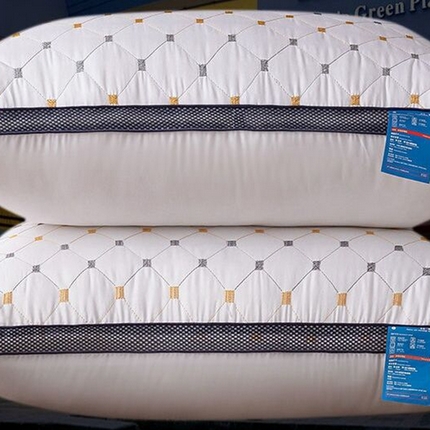 梦莱家纺 2023新款绗缝满天星枕芯天星枕头枕芯 900克高枕单只满天星立体网边