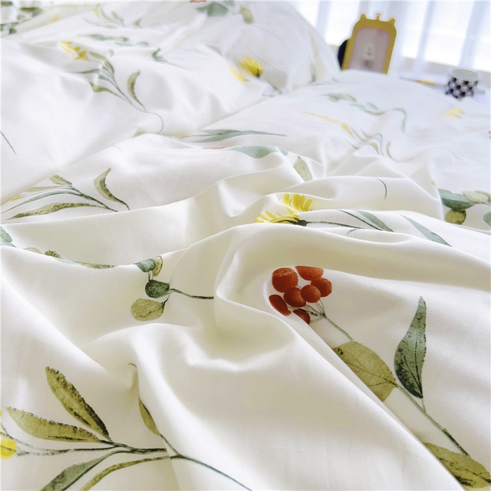 91家纺网 家纺一手货源 找家纺 十个点 2024新款印花夹棉蕾丝四件套 静香