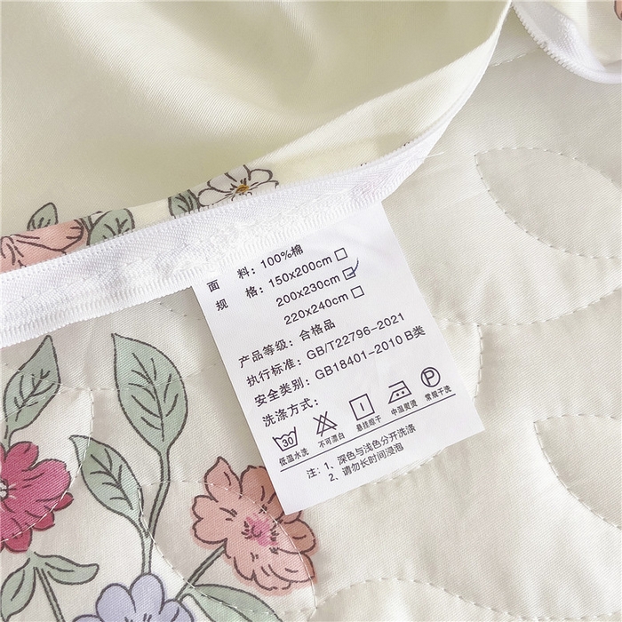 91家纺网 家纺一手货源 找家纺 十个点 2024新款印花夹棉蕾丝四件套 诗雨