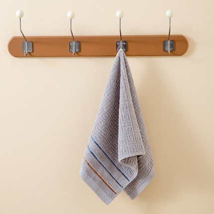 91家纺网 家纺一手货源 找家纺 （总）彩虹毛巾 2023新款长城格缎带款毛巾浴巾套装 长城格毛巾 纯棉浴巾