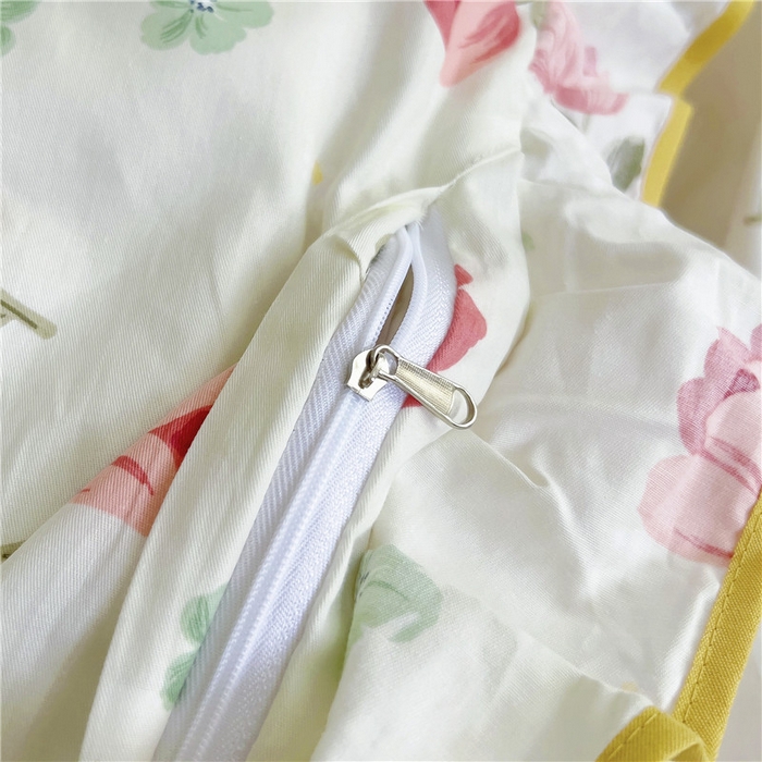 91家纺网 家纺一手货源 找家纺 十个点 2024新款印花夹棉蕾丝四件套 心语