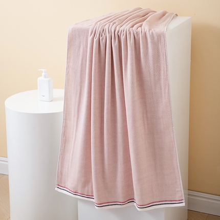 91家纺网 家纺一手货源 找家纺 （总）彩虹毛巾 2023新款英伦风尚毛巾浴巾套装 全棉双层提花毛巾 情侣洗澡浴巾