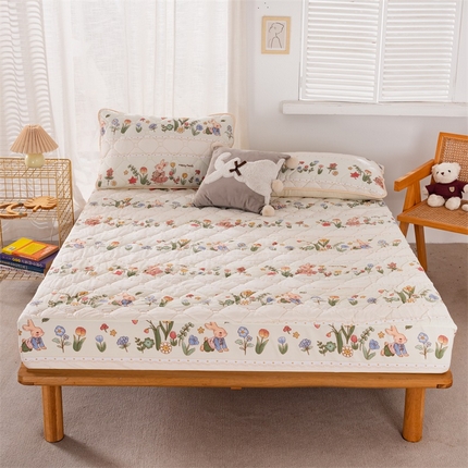 91家纺网 家纺一手货源 找家纺 （总）花言狐语2025年新款A类防水床笠隔尿透气席梦思保护套可定制水洗