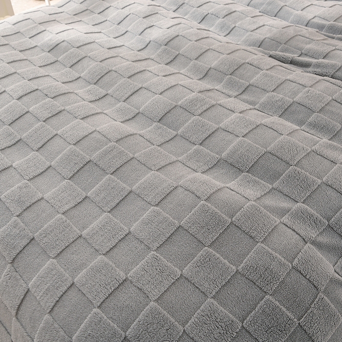 91家纺网 家纺一手货源 找家纺 澳梵家居 2023新款轻奢款宽边塔芙绒四件套 格调-灰